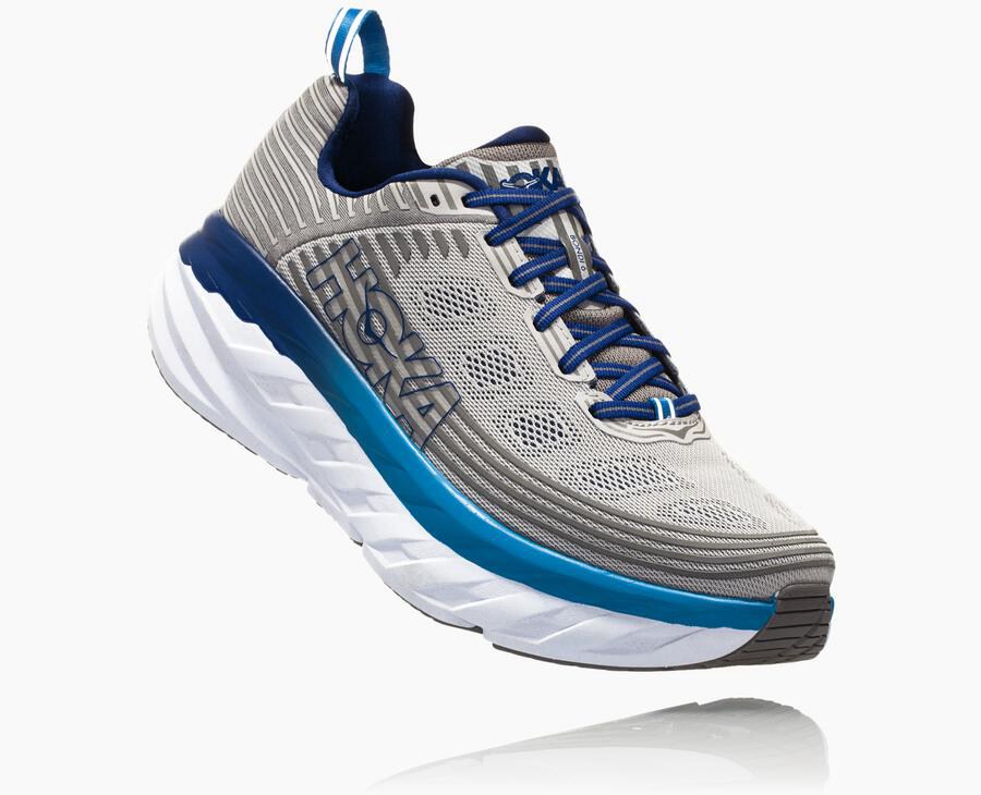 Tenis Hoka One One Hombre Grises - Bondi 6 - ERLM09674